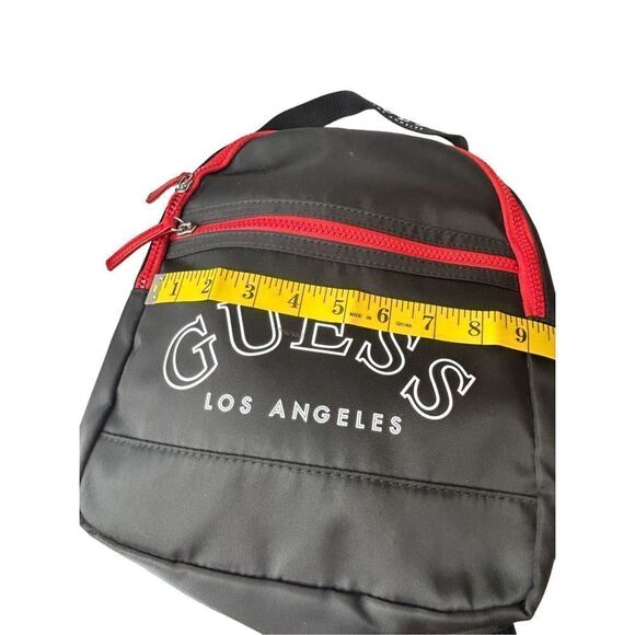 NEW GUESS Factory Women's Black White Logo Small Backpack Bag Handbag - Picture 6 of 7